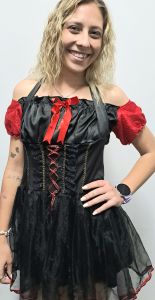 Kids Costumes to Hire - Pirate Teen dress red sleeves - KIDS